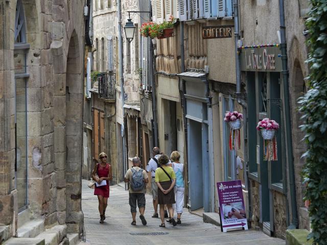 Ruelle commerçante du centre-ville de Rodez