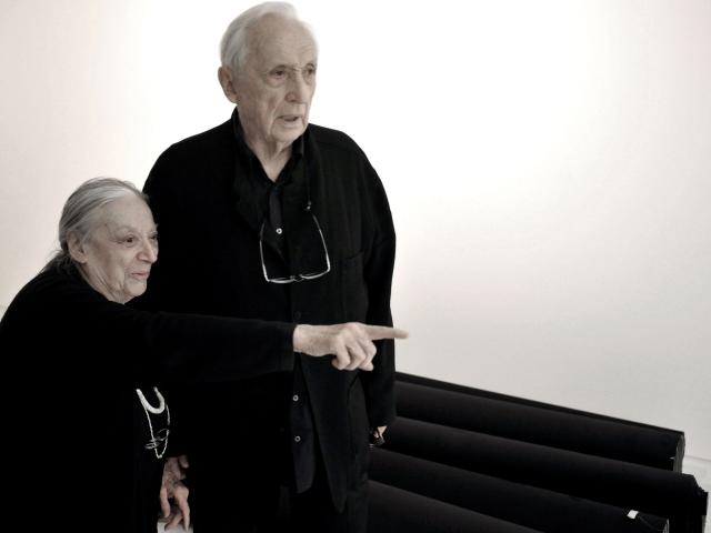 Pierre et Colette Soulages à Rodez