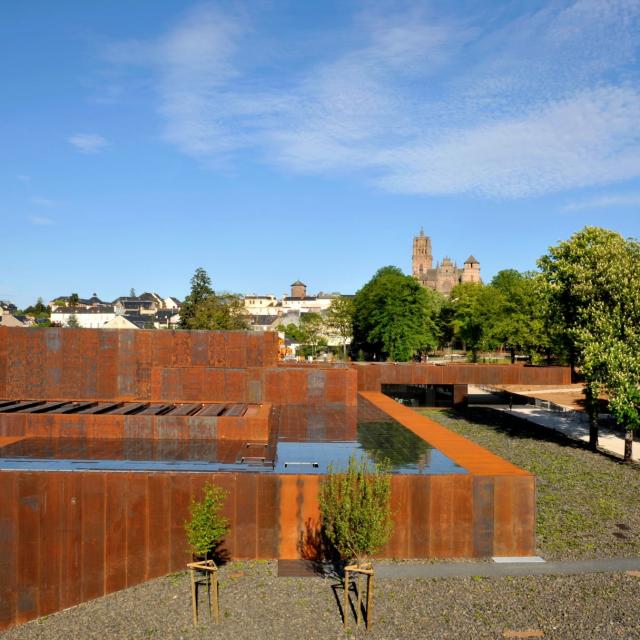 Vue du toit du musée Soulages de Rodez