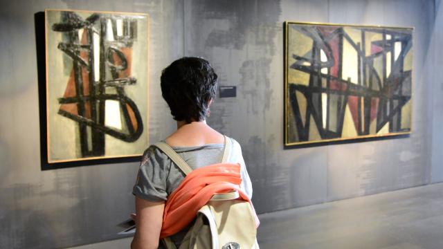 Visite de salles au musée Soulages de Rodez