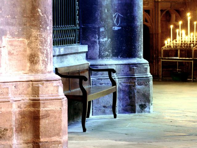 Banc de la cathédrale de Rodez