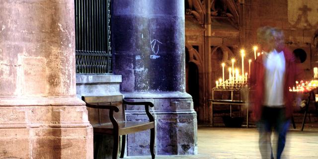 Cierges à la cathédrale de Rodez