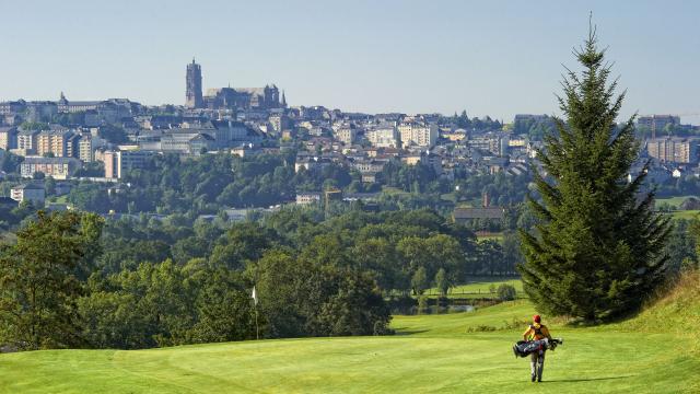 Vue du golf du grand Rodez