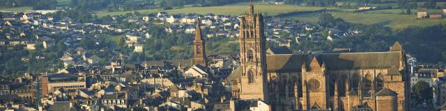 Vue panoramique de la ville de Rodez