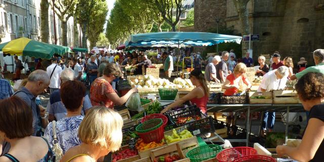 Marché de produits locaux à Rodez