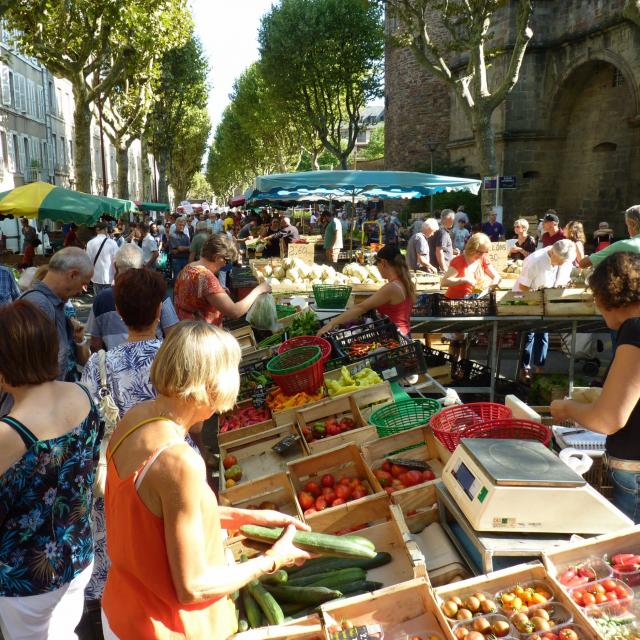 Marché de produits locaux à Rodez