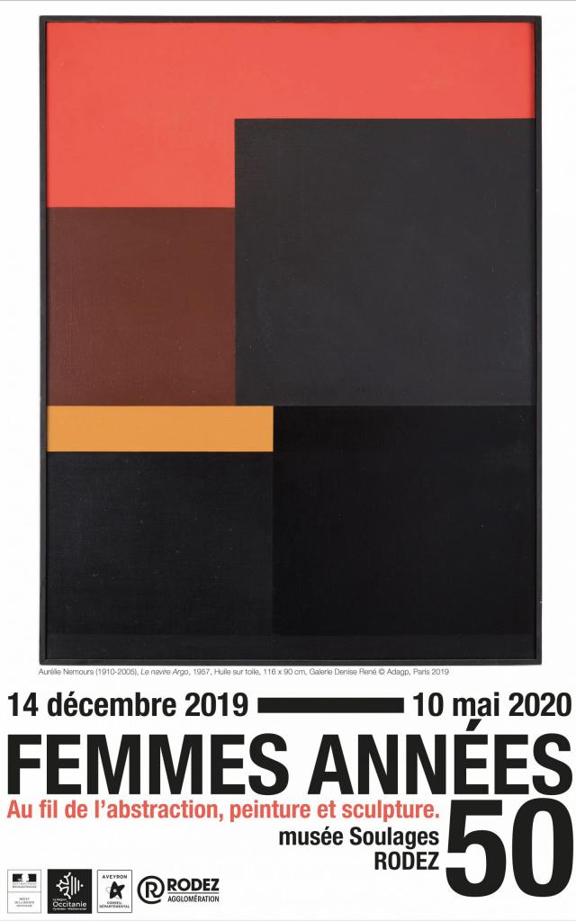 Affiche de l'exposition temporaire Femmes Années 50 à Soulages