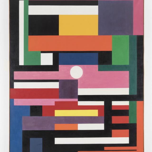 Genevieve Claisse - Slalom 1960 162x130 cm (Courtesy Galerie Denise René)