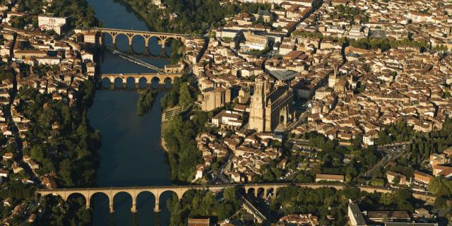 Vue aérienne d'Albi