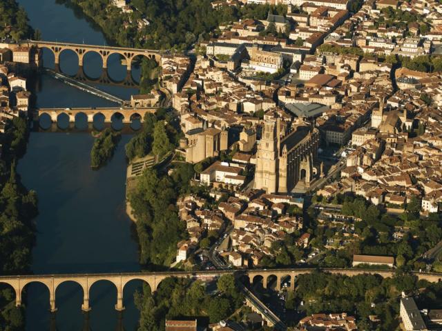 Vue aérienne d'Albi