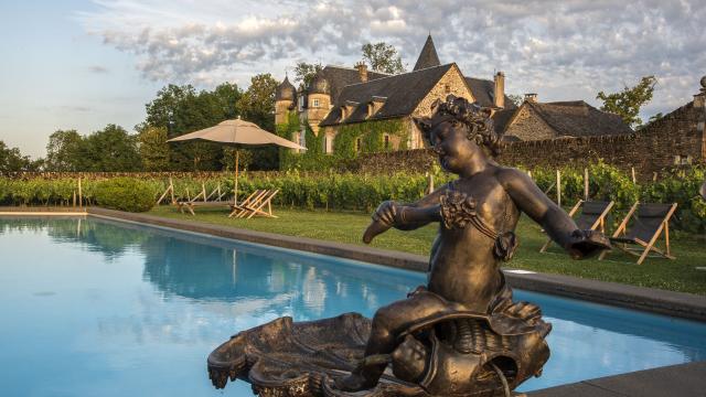 Piscine extérieure du Château de Labro