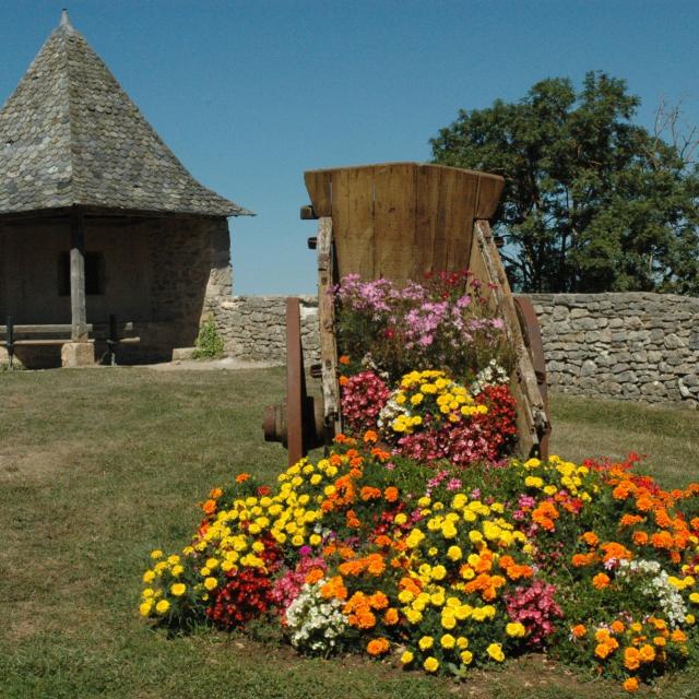 Parc fleuri à Sébzac-Concourès