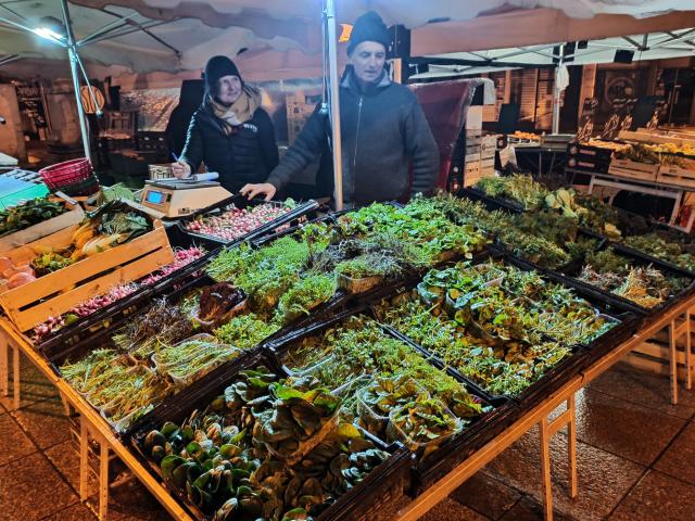 Légumes verts du marché de Rodez