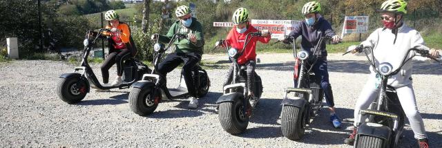 Trottinettes avec Vent de Liberté à Combelles