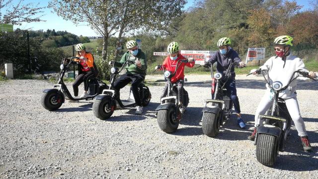 Trottinettes avec Vent de Liberté à Combelles