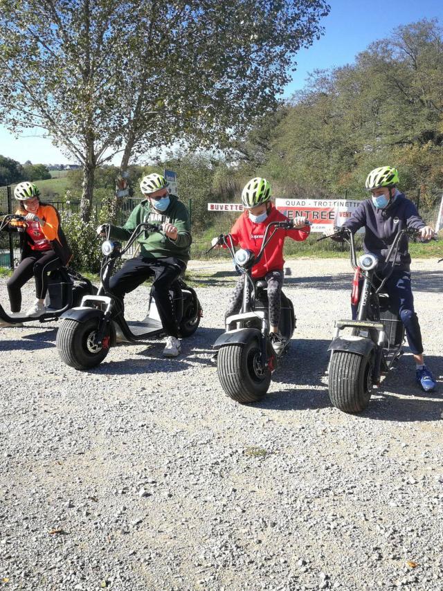 Trottinettes avec Vent de Liberté à Combelles