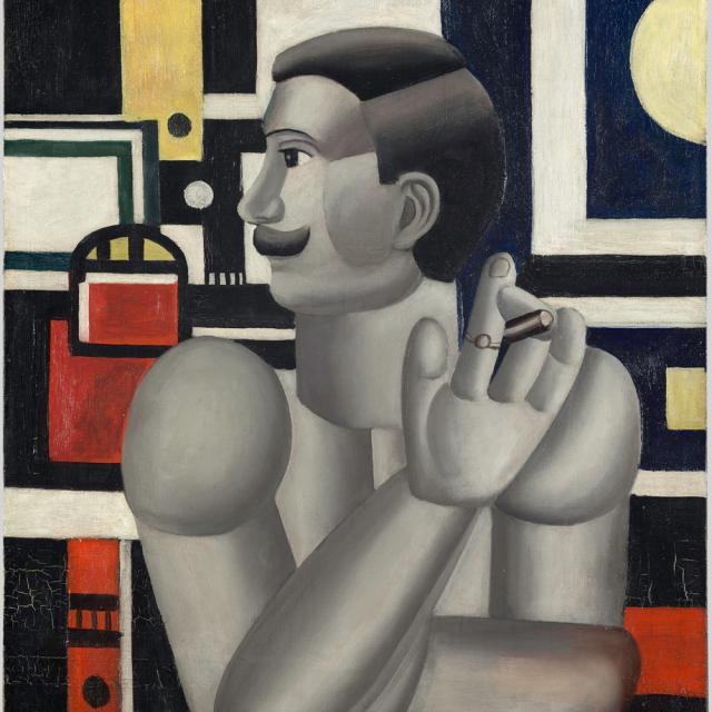 Léger Fernand, Le Mécanicien, 1918. Paris Centre Pompidou Mnam Cci