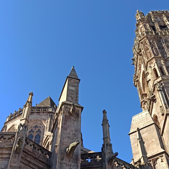 Chevet de la cathédrale et clocher