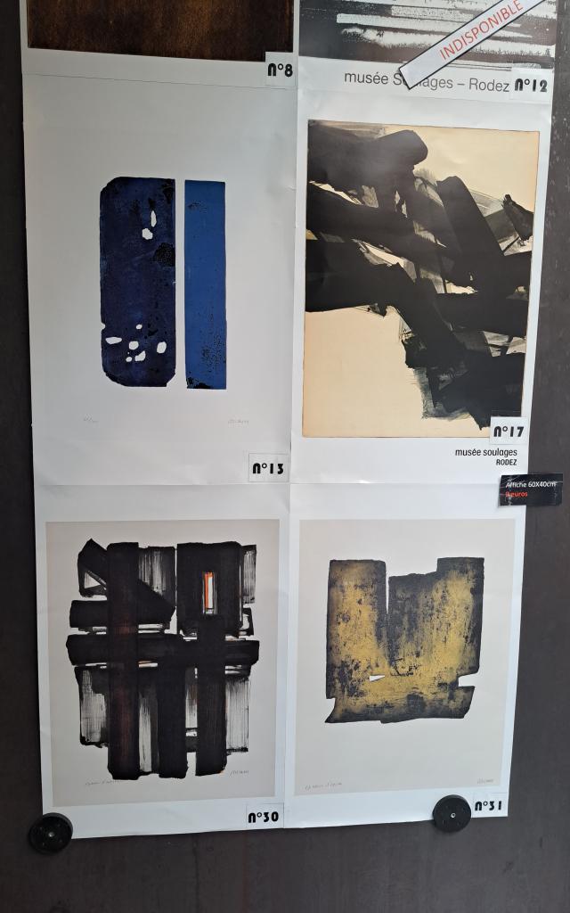 Affiches et posters Pierre Soulages