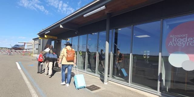 Arrivée à l'aéroport Rodez Aveyron