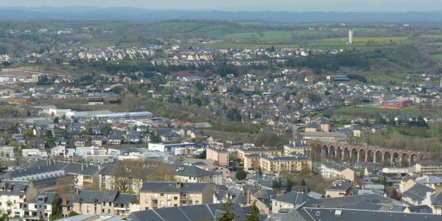 Rodez - vue Balquières