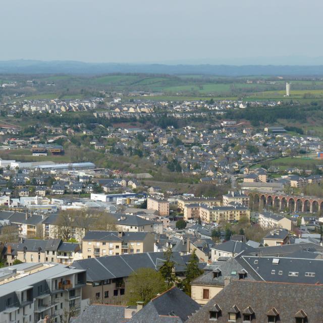 Rodez - vue Balquières