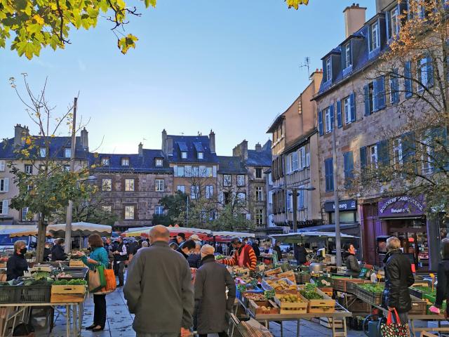 Le marché de Rodez à l'automne