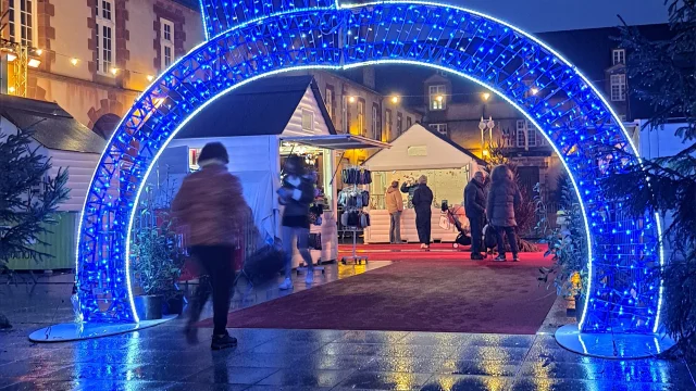 Entrée du marché de Noël de Rodez