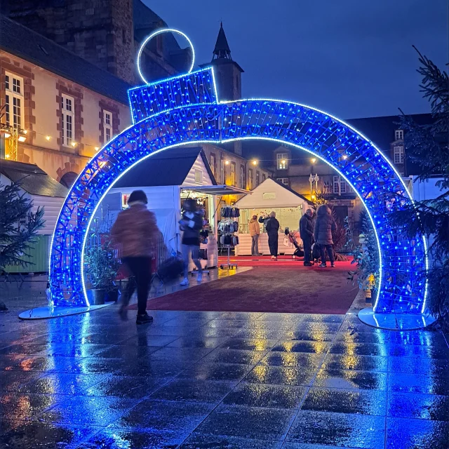 Entrée du marché de Noël de Rodez